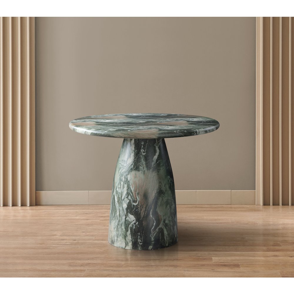 Cosenza Green 36" Marble Finish Concrete Dining Table