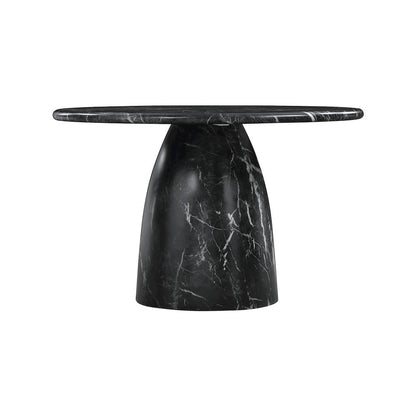 Cosenza Black 48.5" Marble Finish Concrete Dining Table