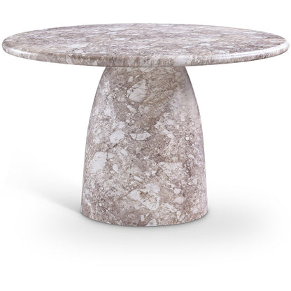 Cosenza Brown 48.5" Marble Finish Concrete Dining Table