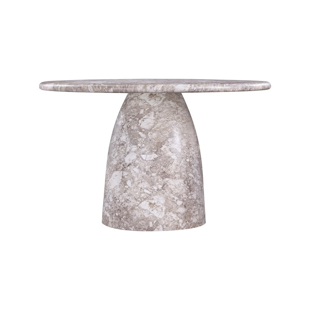 Cosenza Brown 48.5" Marble Finish Concrete Dining Table