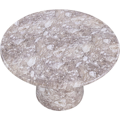 Cosenza Brown 48.5" Marble Finish Concrete Dining Table
