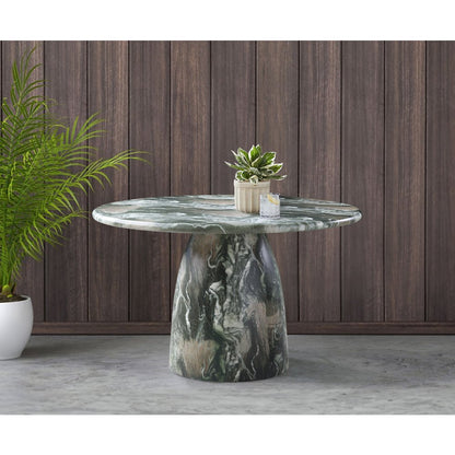 Cosenza Green 48.5" Marble Finish Concrete Dining Table