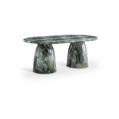 Cosenza Green 78" Marble Finish Concrete Dining Table