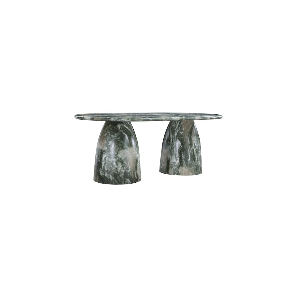 Cosenza Green 78" Marble Finish Concrete Dining Table