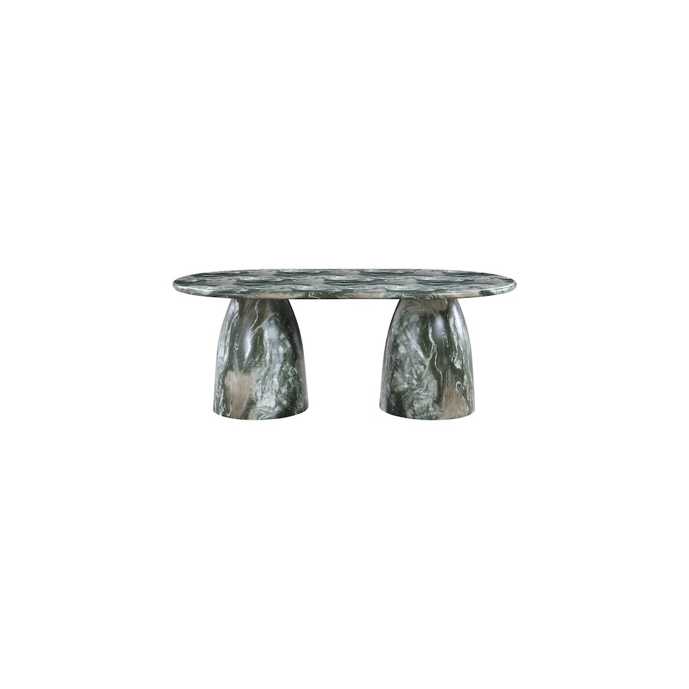 Cosenza Green 78" Marble Finish Concrete Dining Table