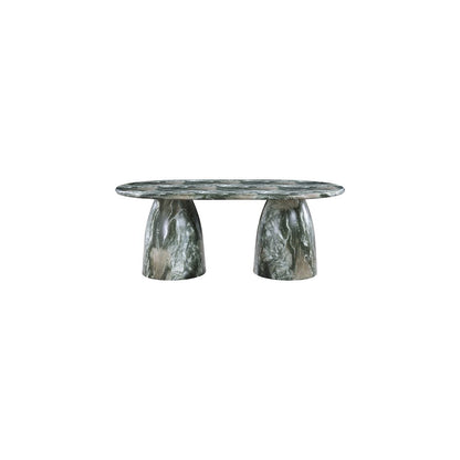 Cosenza Green 78" Marble Finish Concrete Dining Table