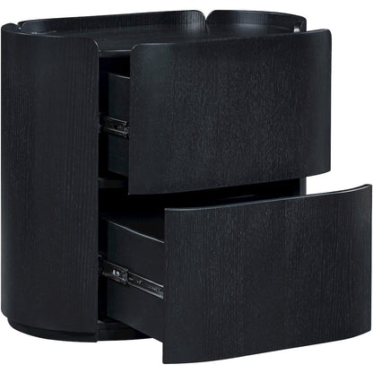 Everett Black Night Stand