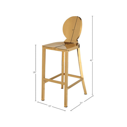 Maddox Gold Stainless Steel Stool