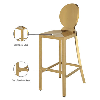 Maddox Gold Stainless Steel Stool