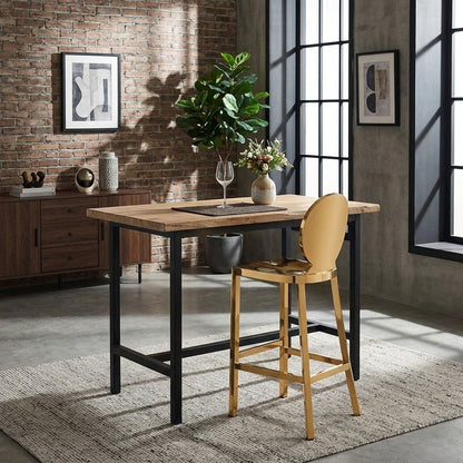 Stainless Steel Counter Stool with Back, Metal Barstool, Gold Stainless Steel