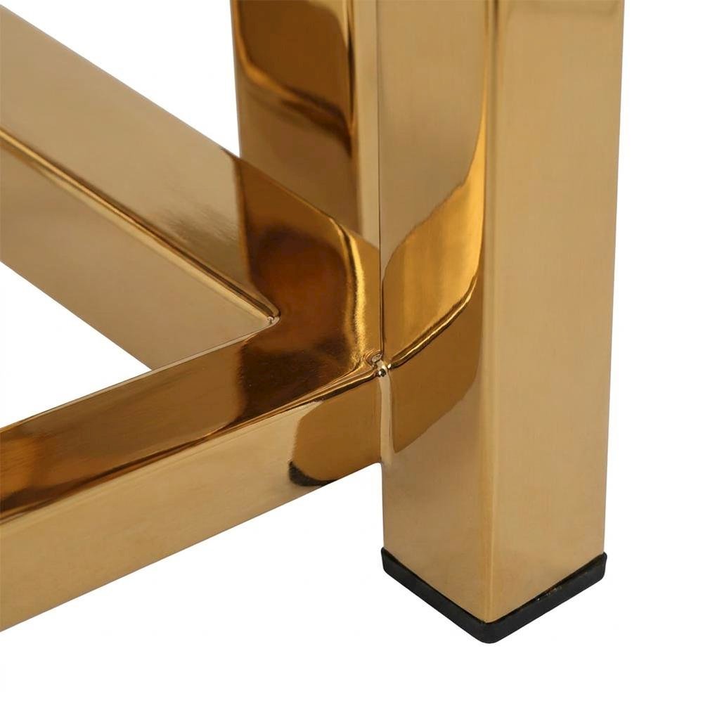 Stainless Steel Counter Stool with Back, Metal Barstool, Gold Stainless Steel