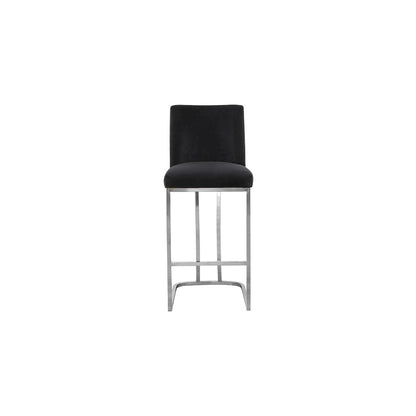Heidi Black Velvet Stool