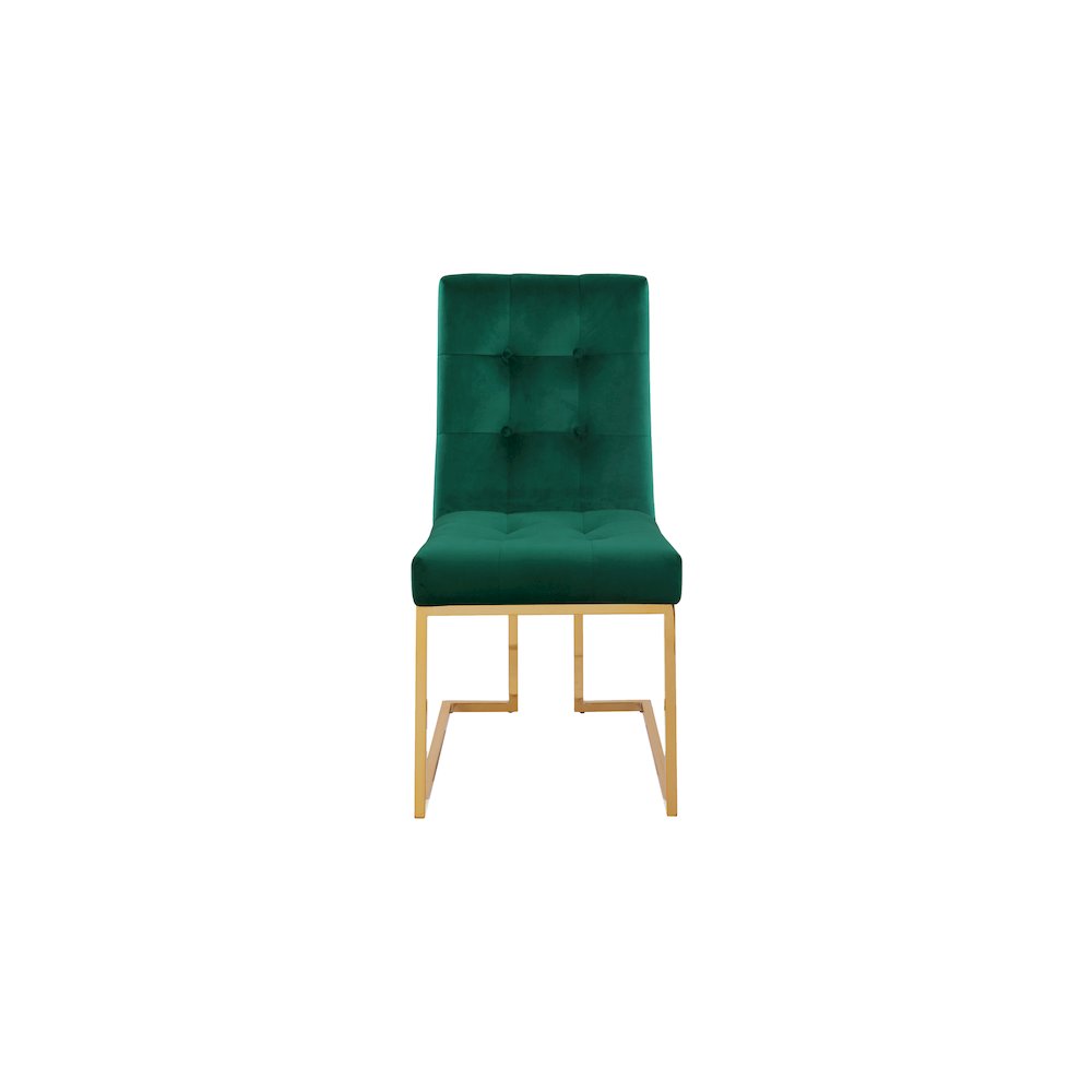 Pierre Green Velvet Dining Chair, Set of 2