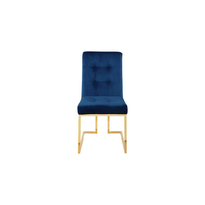 Pierre Navy Velvet Dining Chair, Set of 2