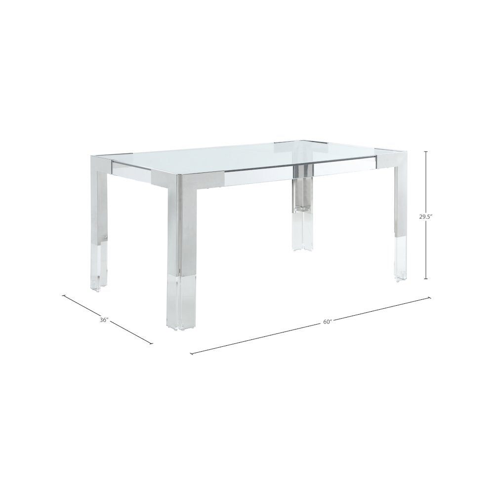 Casper Rich Chrome Dining Table