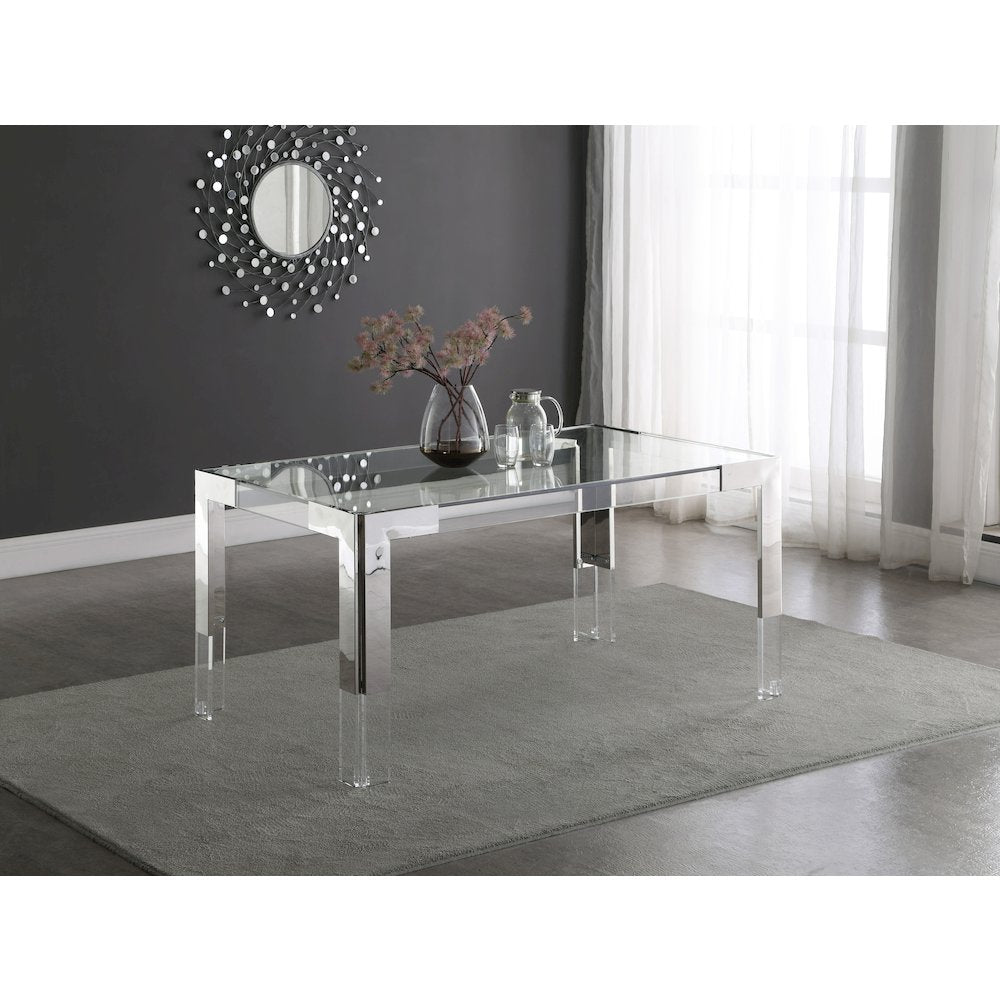 Casper Rich Chrome Dining Table