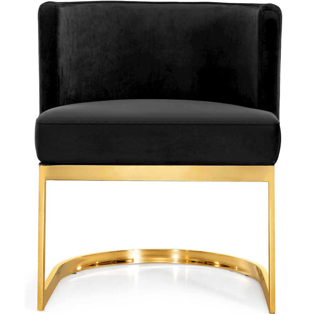 Gianna Black Velvet Dining Chair