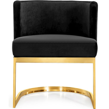 Gianna Black Velvet Dining Chair