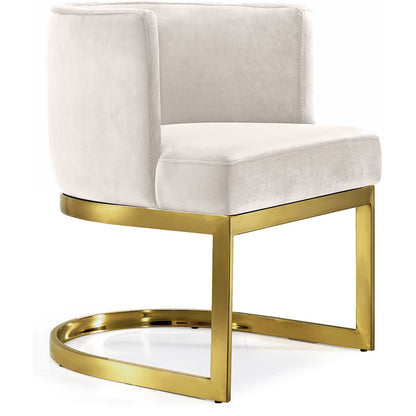 Gianna Cream Velvet Dining Chair