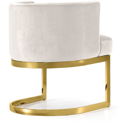 Gianna Cream Velvet Dining Chair