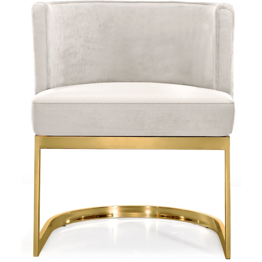 Gianna Cream Velvet Dining Chair