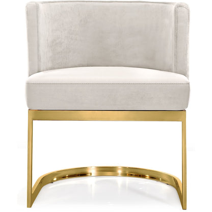 Gianna Cream Velvet Dining Chair