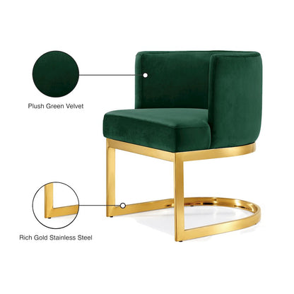 Gianna Green Velvet Dining Chair