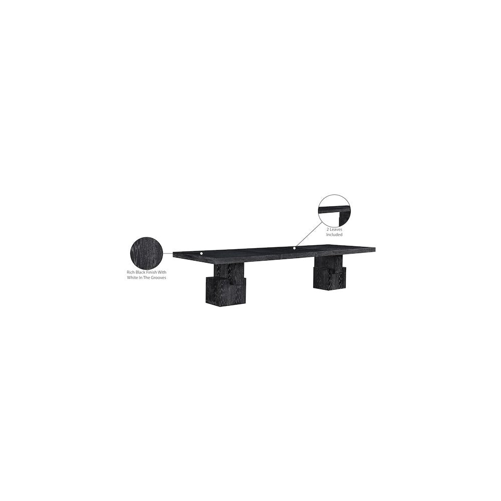 Anzio Black Dining Table