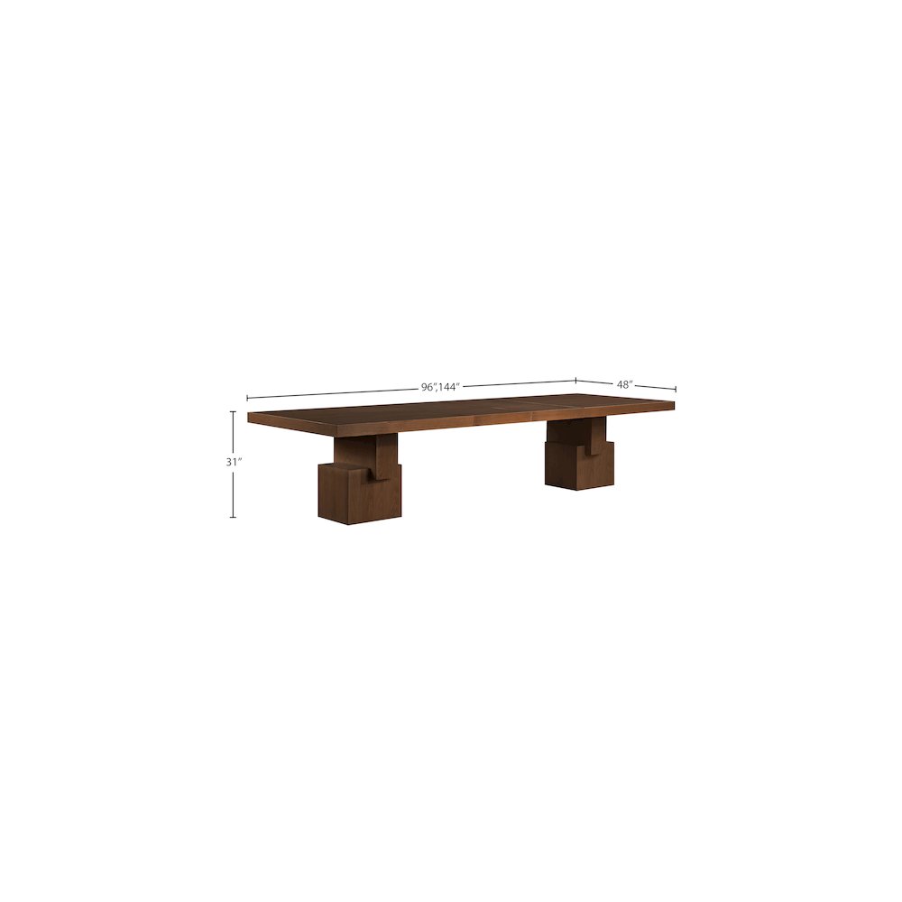 Anzio Brown Dining Table