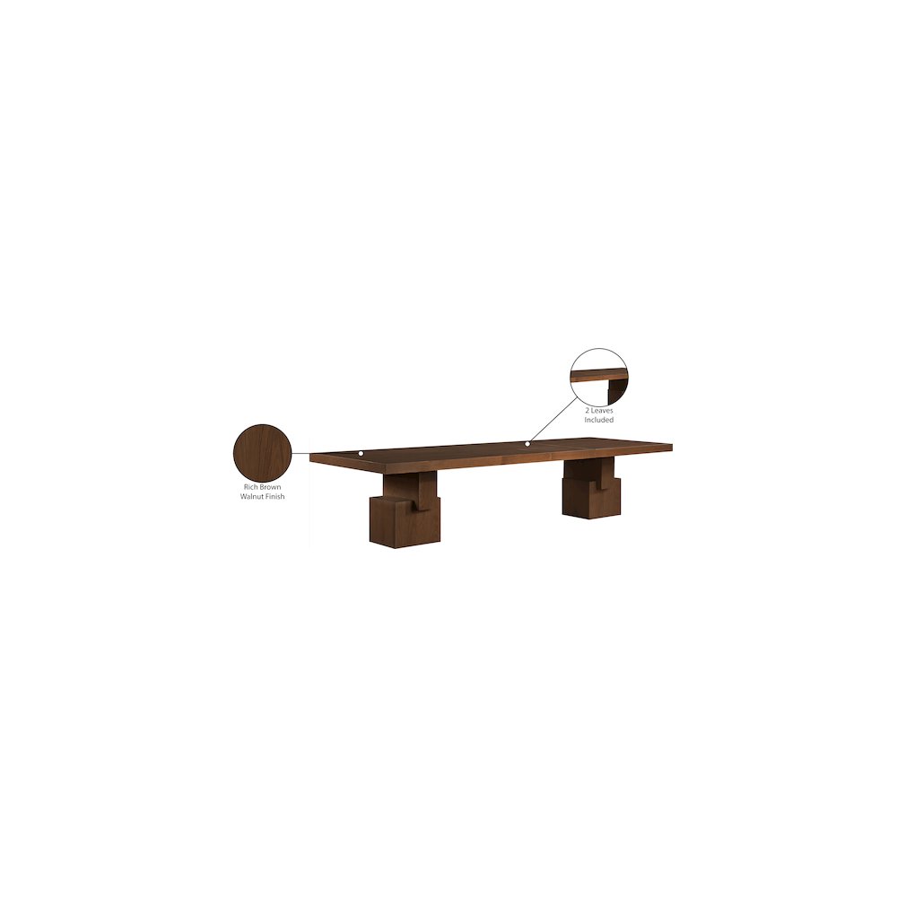 Anzio Brown Dining Table