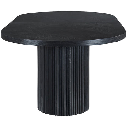 Belinda Black Oak Veneer Dining Table