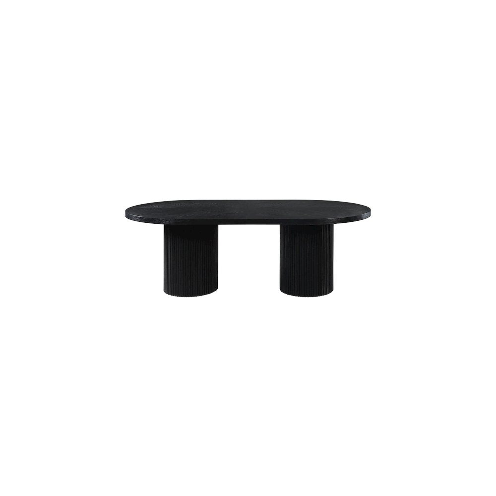 Belinda Black Oak Veneer Dining Table