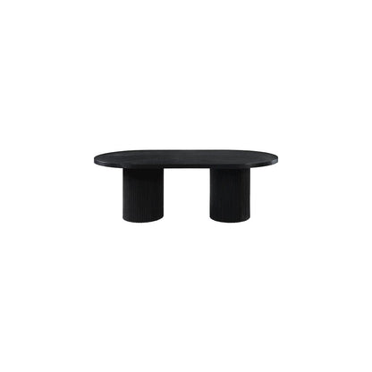 Belinda Black Oak Veneer Dining Table
