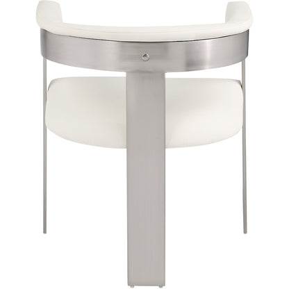 Romeo Cream Vegan Leather Dining Chair, Set of 2