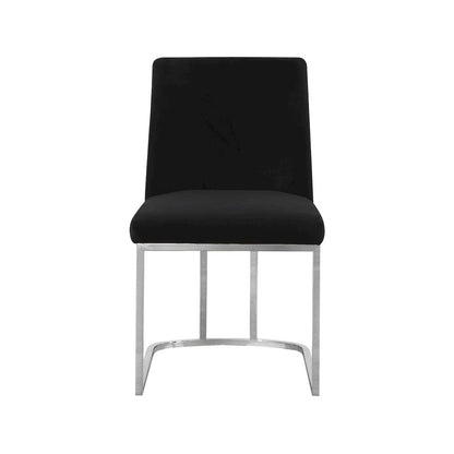 Heidi Black Velvet Dining Chair, Set of 2