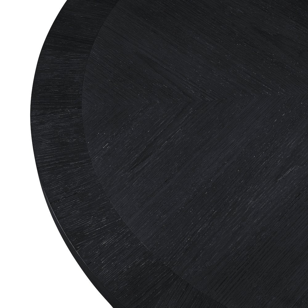 Belinda Black Oak Veneer Dining Table