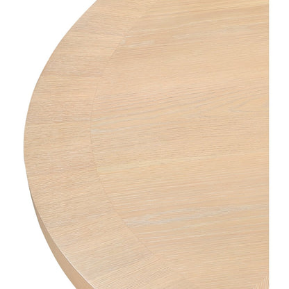 Belinda 60" Natural Solid Wood and Oak Veneer Dining Table