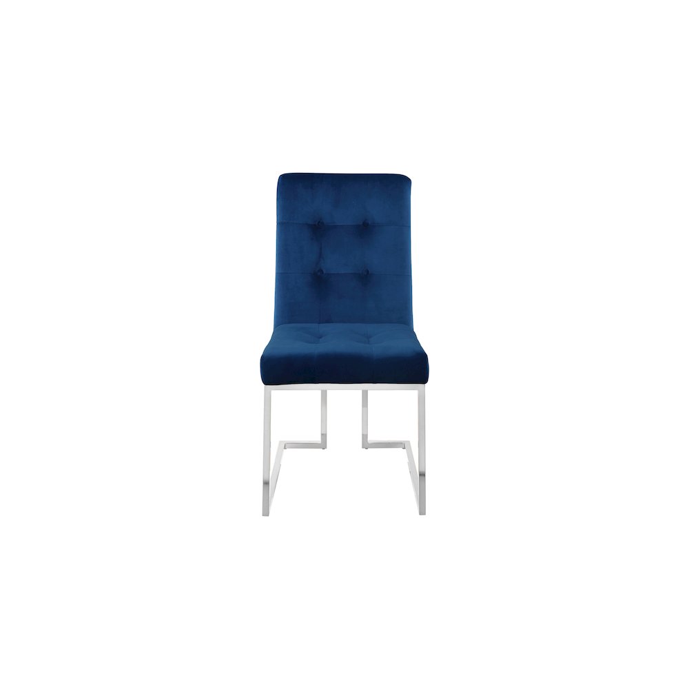 Alexis Navy Velvet Dining Chair, Set of 2