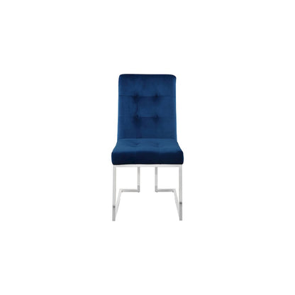 Alexis Navy Velvet Dining Chair, Set of 2