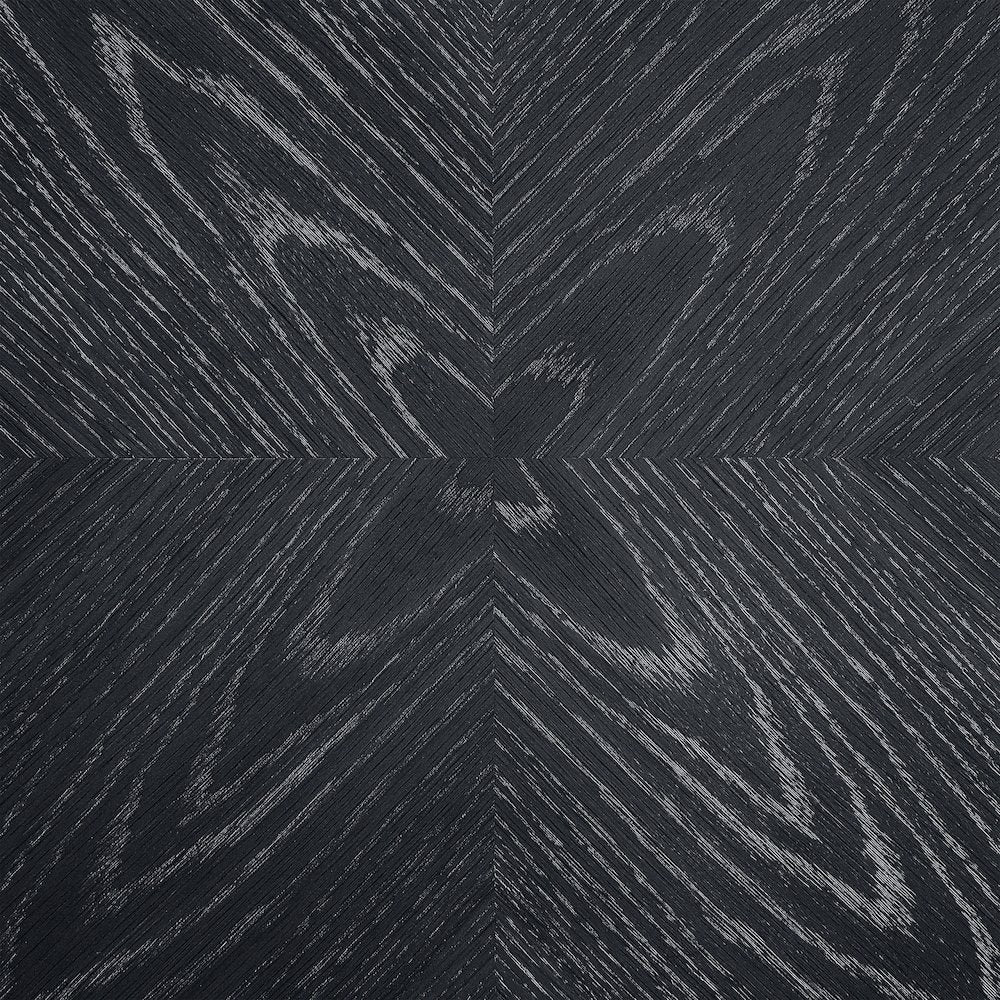 Belinda 36" Black Solid Wood And Oak Veneer Dining Table / Card Table