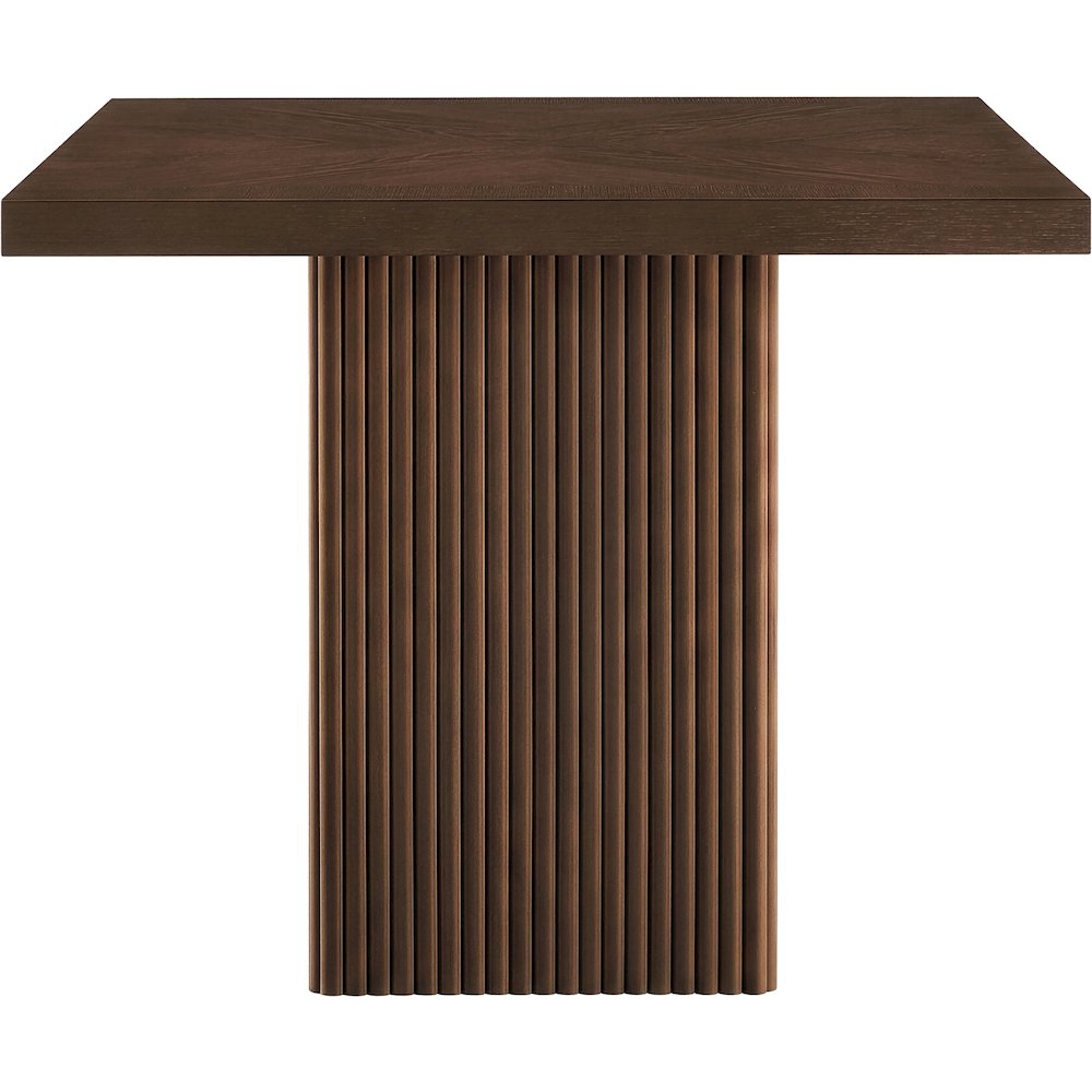 Belinda 36" Brown Solid Wood And Oak Veneer Dining Table / Card Table