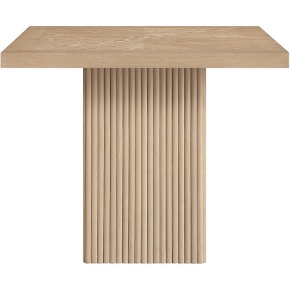 Belinda 36" Natural Solid Wood And Oak Veneer Dining Table / Card Table