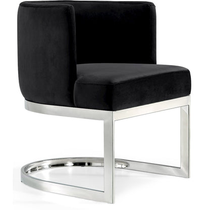 Gianna Black Velvet Dining Chair