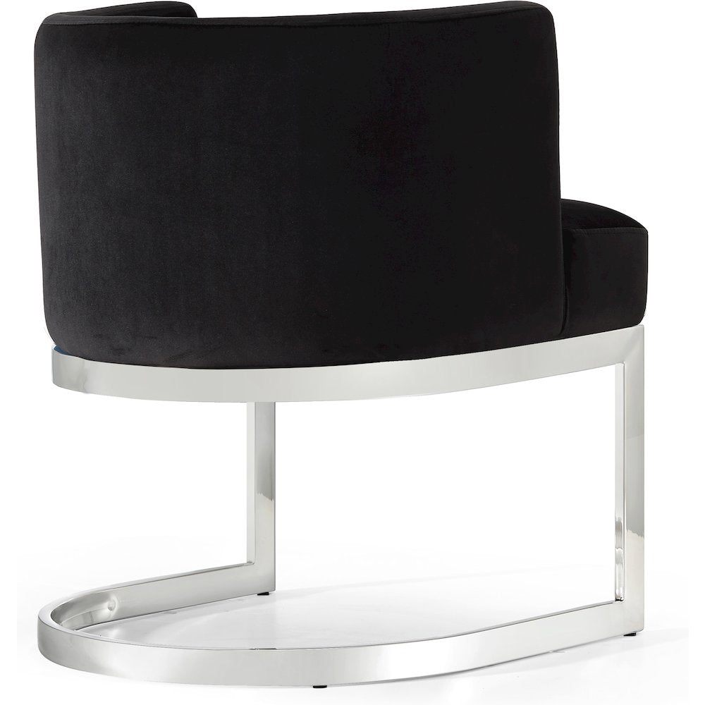 Gianna Black Velvet Dining Chair