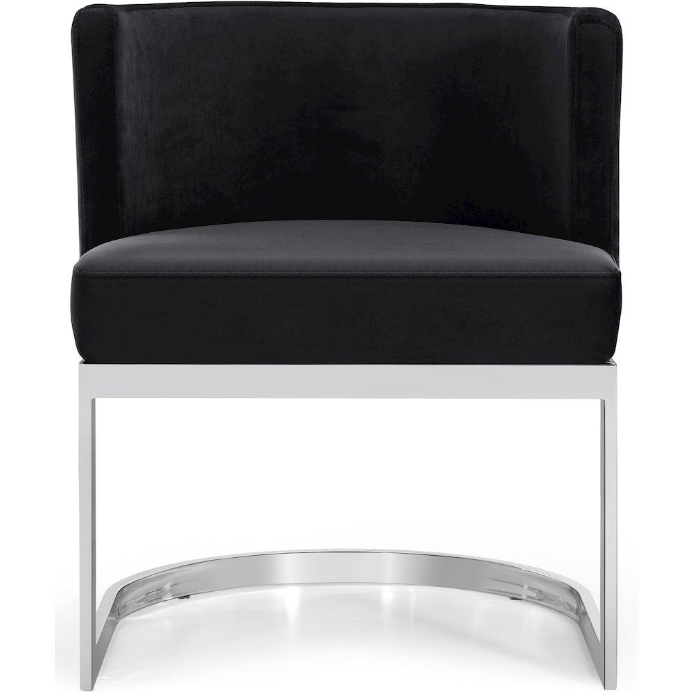Gianna Black Velvet Dining Chair