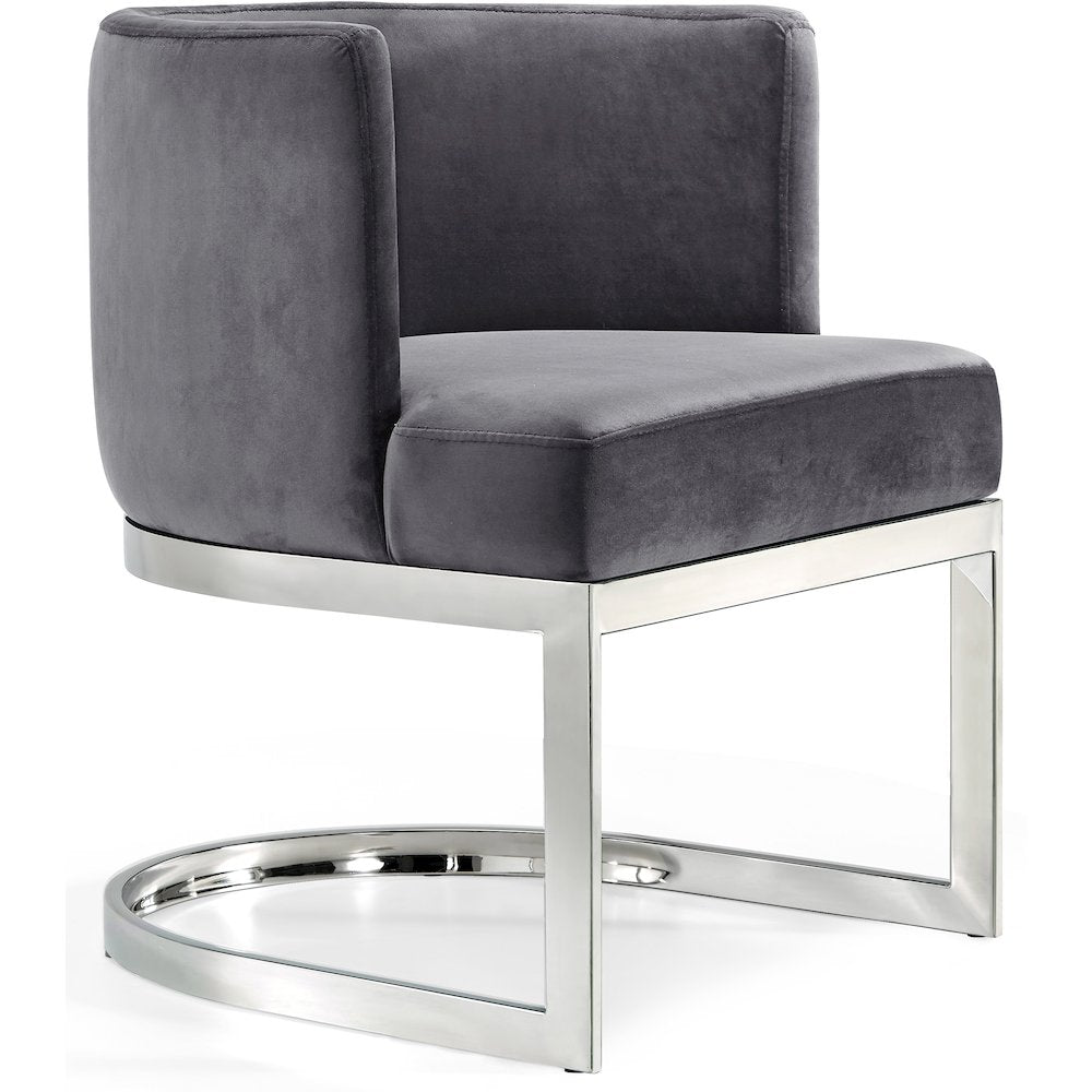 Gianna Grey Velvet Dining Chair
