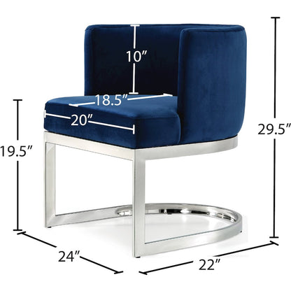 Gianna Navy Velvet Dining Chair