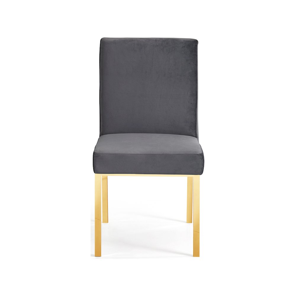 Opal Grey Velvet Dining Chair, Set of 2
