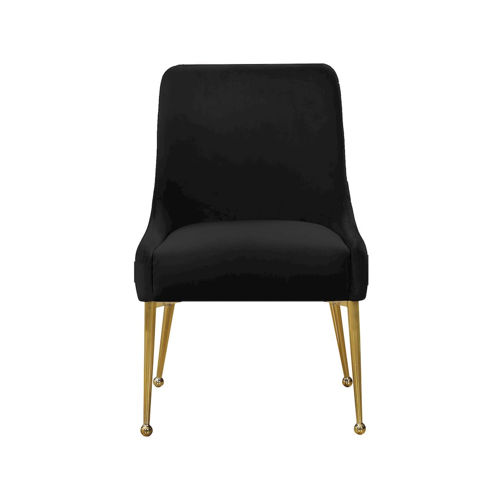 Owen Black Velvet Dining Chair, Set of 2