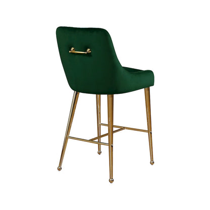Owen Green Velvet Stool, Set of 2